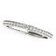 Bague de mariage en diamant classique en or blanc 14 carats