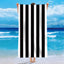 Personalized Striped Microfiber Beach Towel