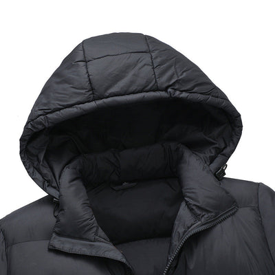 Men's Hooded Quilted Cotton Jacket