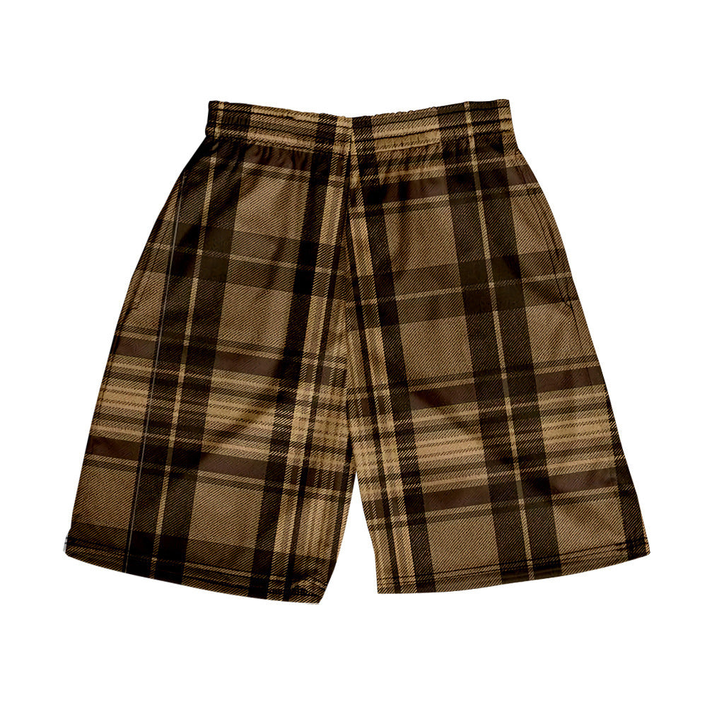 Men's Plaid Casual Beach Shorts