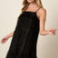 Robe Mini Cami à Volants en Plumes pour Femmes