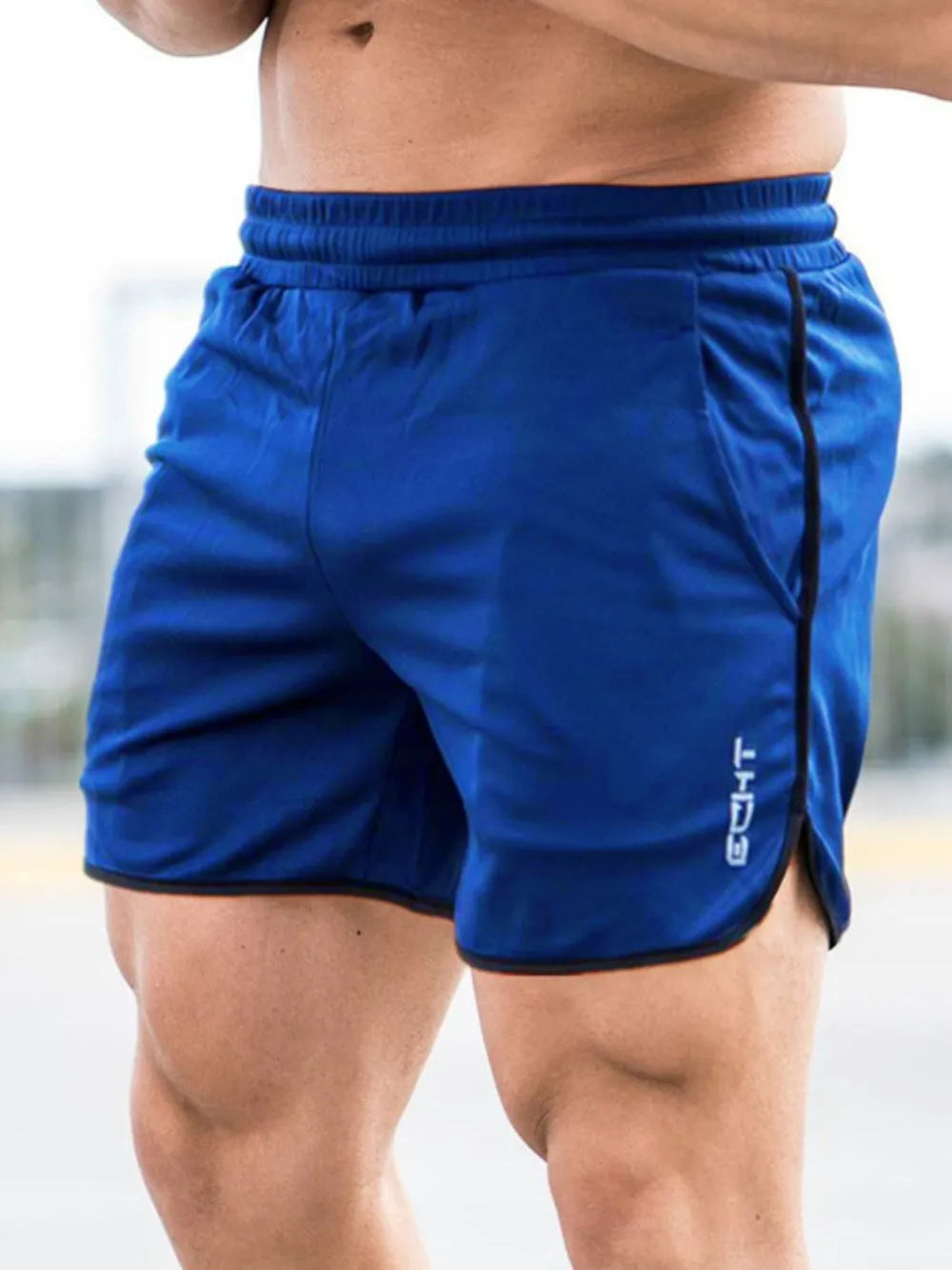 Pantalones Cortos con Cintura Ajustable para Hombre con Bolsillos