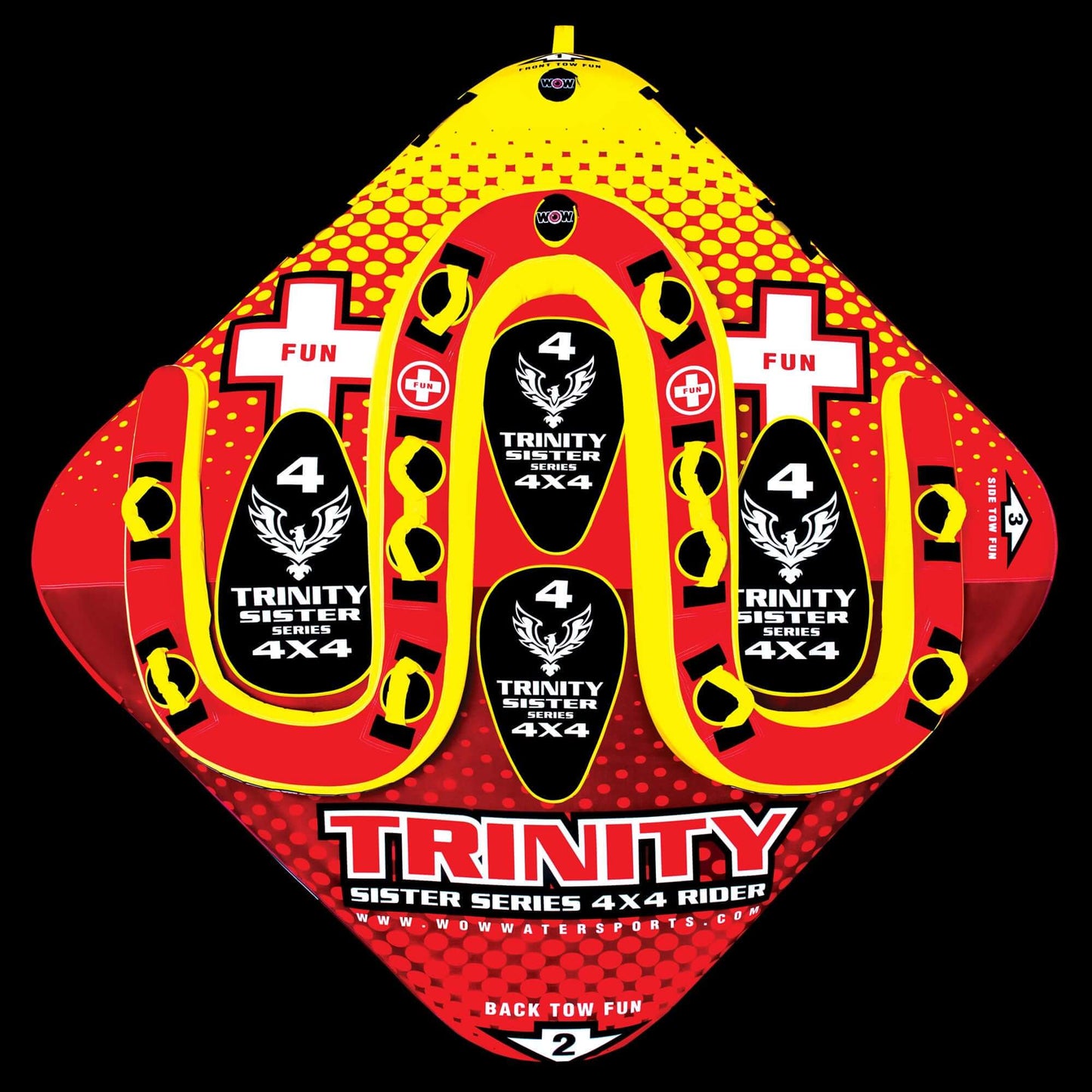 WOW Sports Trinity 4P Sister Towable Tube