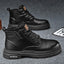 Bottes Martin : Chaussures décontractées mi-hautes à semelle épaisse