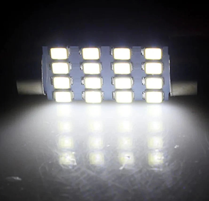 28-Piece White LED Interior Light Bulb Set for Cars
