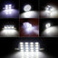 28-Piece White LED Interior Light Bulb Set for Cars