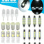 28-Piece White LED Interior Light Bulb Set for Cars