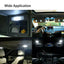 28-Piece White LED Interior Light Bulb Set for Cars