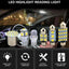 28-Piece White LED Interior Light Bulb Set for Cars