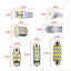 28-Piece White LED Interior Light Bulb Set for Cars