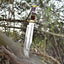 Elite D2 Steel Bowie Knife - 16" Length, 11" Blade, Antler Handle with Leather & Brass Accents - Korvel