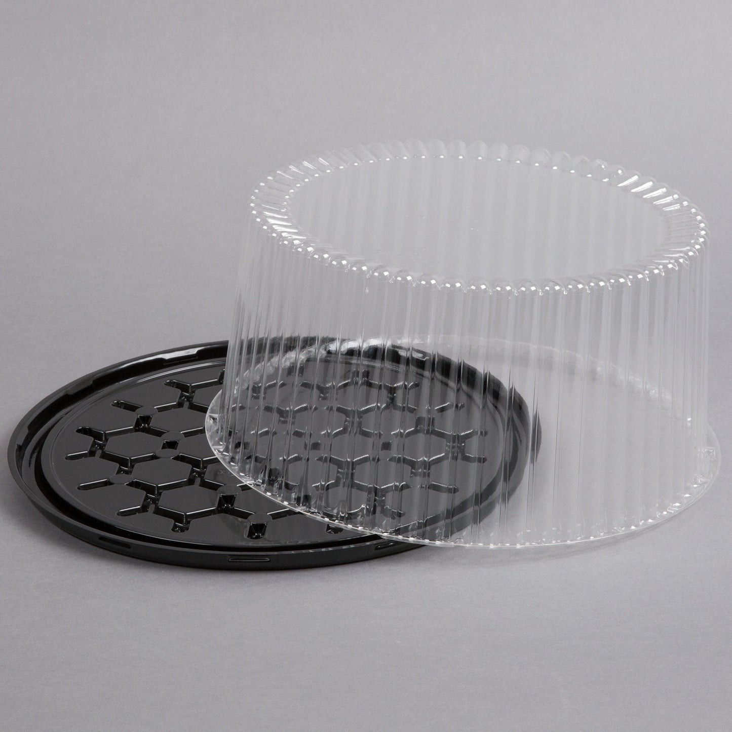10" 2-3 Layer Cake Display Container with Clear Dome Lid