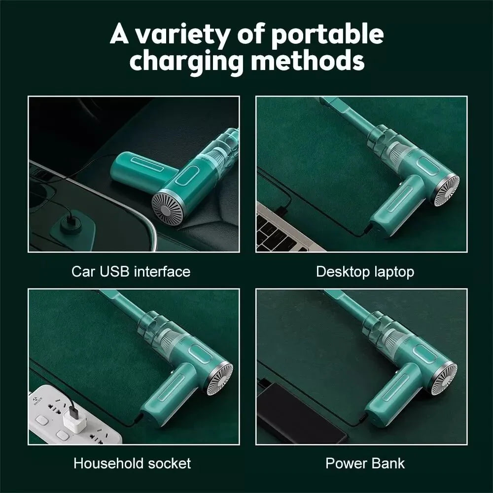 Aspiradora de Mano Inalámbrica 29000PA - Mini Portátil