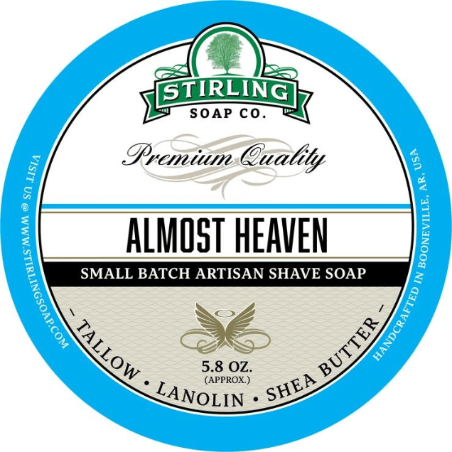 Stirling Soap Co. Almost Heaven Shave Soap Jar - 5,8 oz