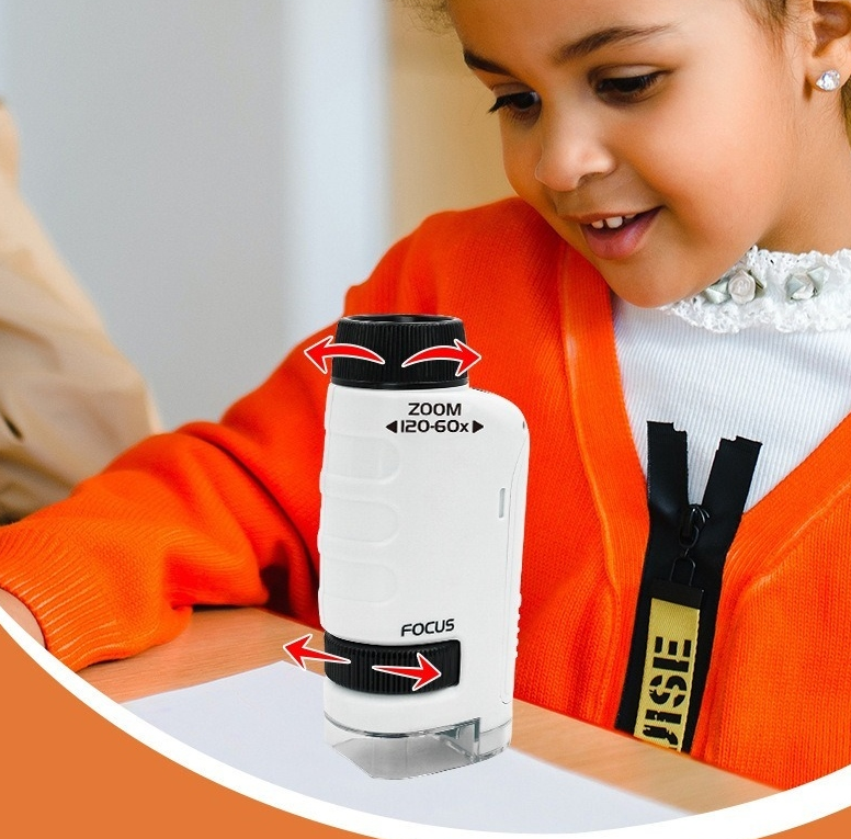 Portable Handheld Microscope for Young Scientists