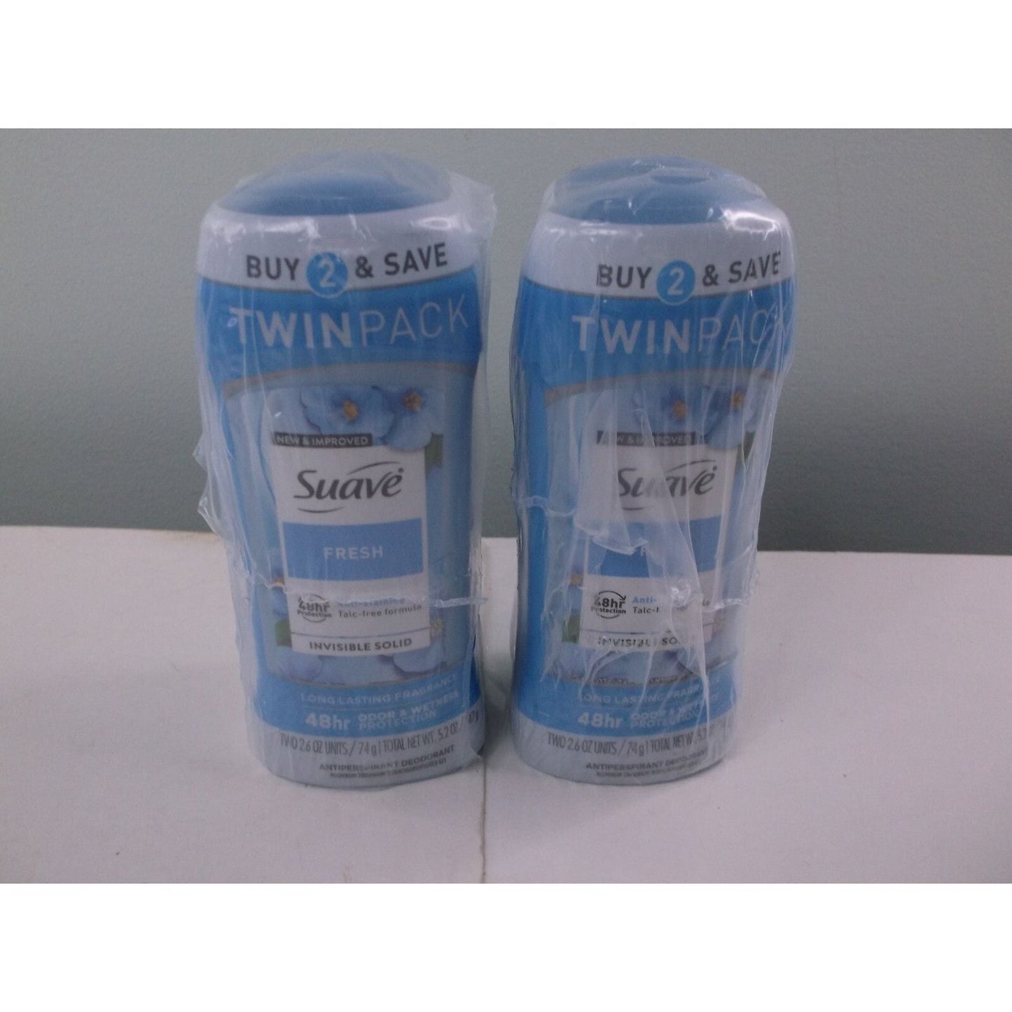 Suave Antiperspirant Deodorant for Women - 48hr Fresh Protection Twin Pack
