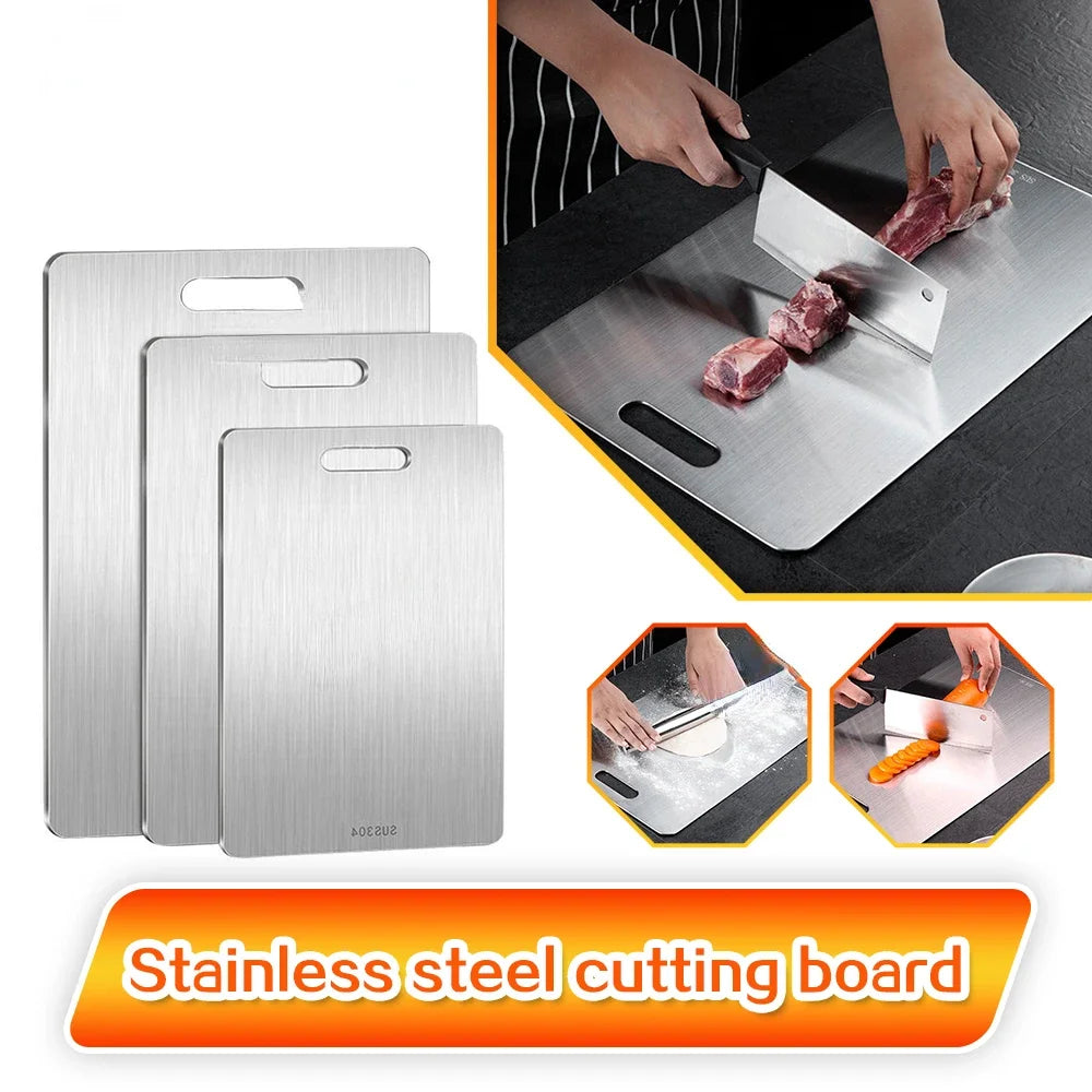 304 Stainless Steel Double-Sided Cutting Board