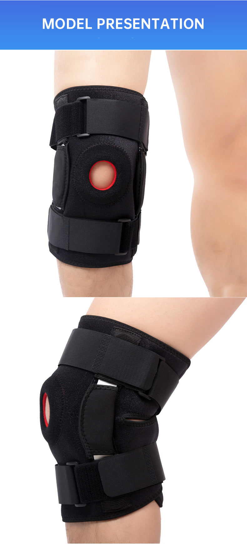 Adjustable hinged Patella Knee Support Brace for pain relief and knee joint protection - Korvel