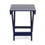 Outdoor Folding Wooden Side Table, Navy Blue, 15"D x 22.75"W x 18.25"H - Korvel