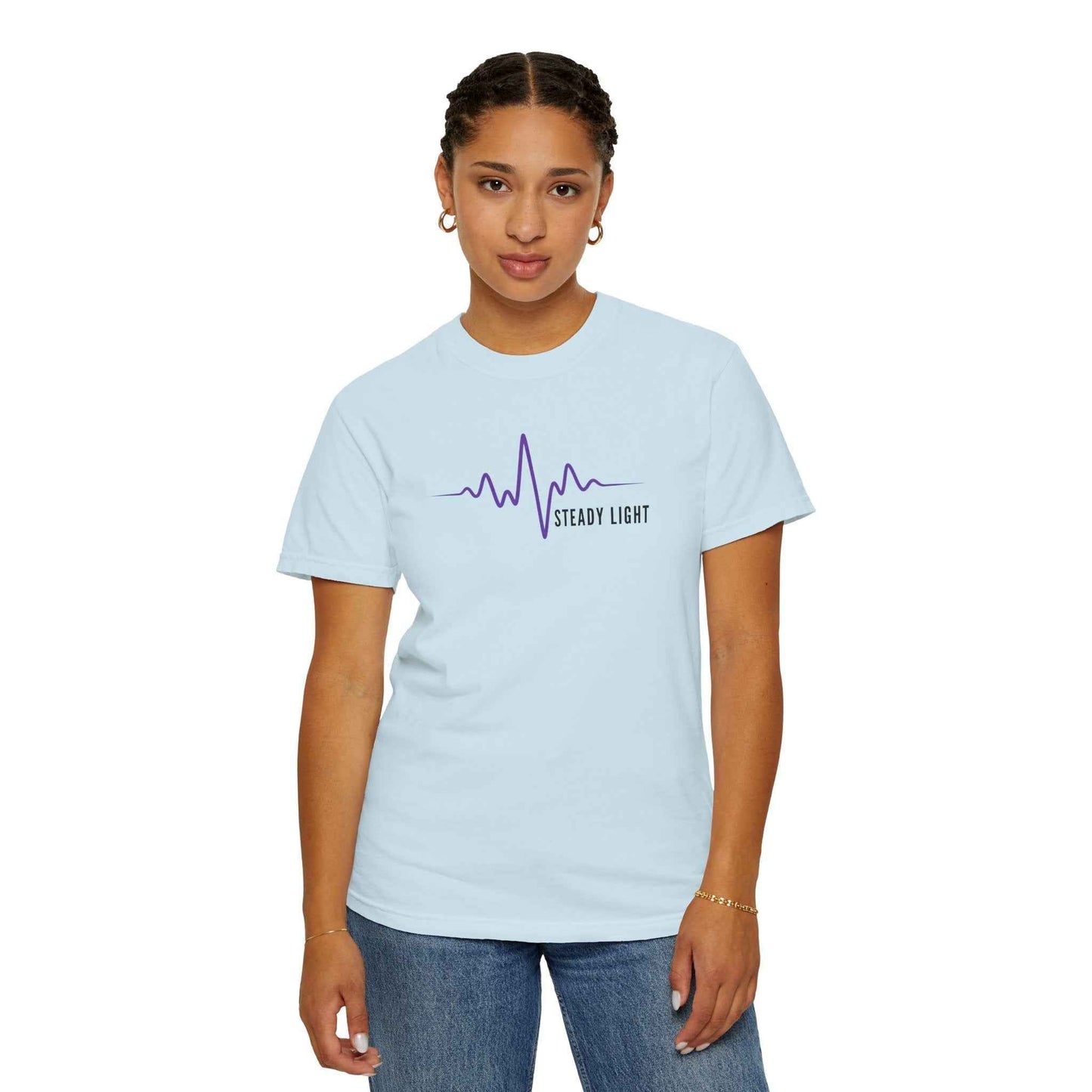 Steady Light EEG Wave T-Shirt - Minimalist Awareness Tee