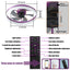 Dimmable LED Ceiling Fan with Modern Design in Purple