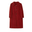 Elegant Double-Faced Wool Overcoat for Women