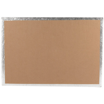 Cake Board - Full  Sheet Silver Wrap - (Foldunder) - Korvel