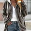 Cozy Fleece Zip-Up Hooded Jacket - Plus Size