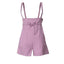 Drawstring Wide Strap Overalls with Pockets - Korvel