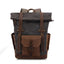 Bolsa de Viaje de Lona Impermeable Vintage con Cera de Aceite
