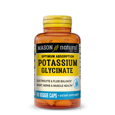 Gélules végétales de glycéinate de potassium Mason Natural - 90 unités