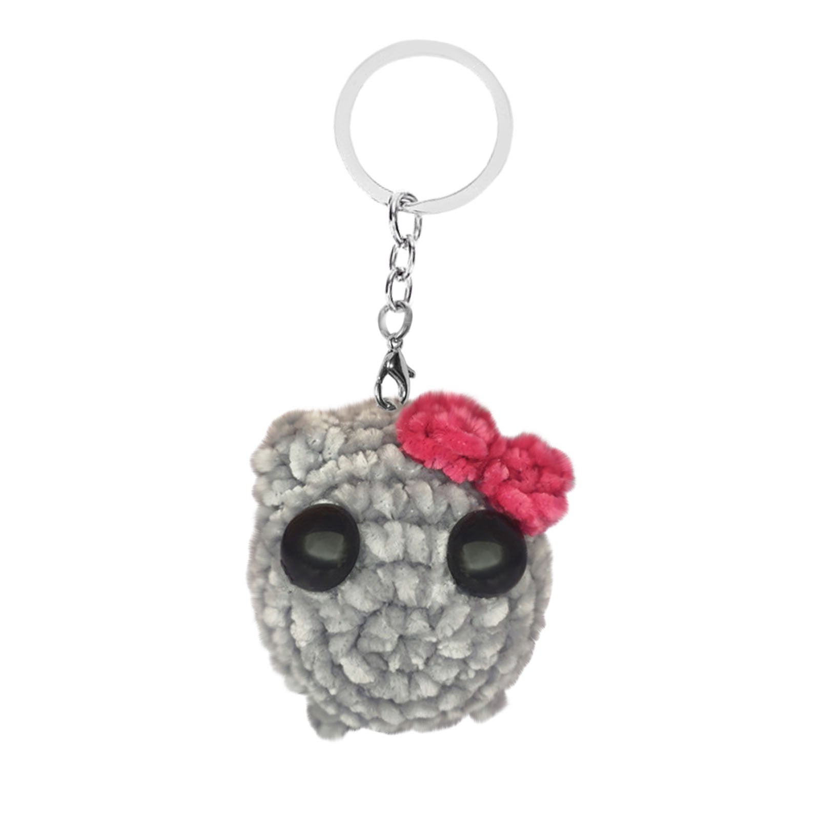 Chenille singing sad hamster keychain pendant Hamster emotional comfort doll - Korvel