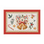 Christmas tree bell print placemat red striped plaid linen table mat Christmas party decoration insulation mat - Korvel