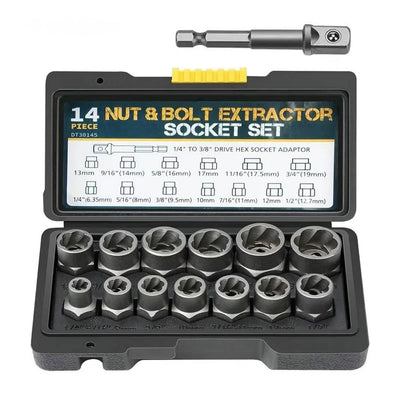 Juego de Extractores BoltBite - Kit de Herramientas de 14 Piezas de Alta Resistencia