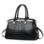 Elegant Patent Leather Large-Capacity Satchel Handbag