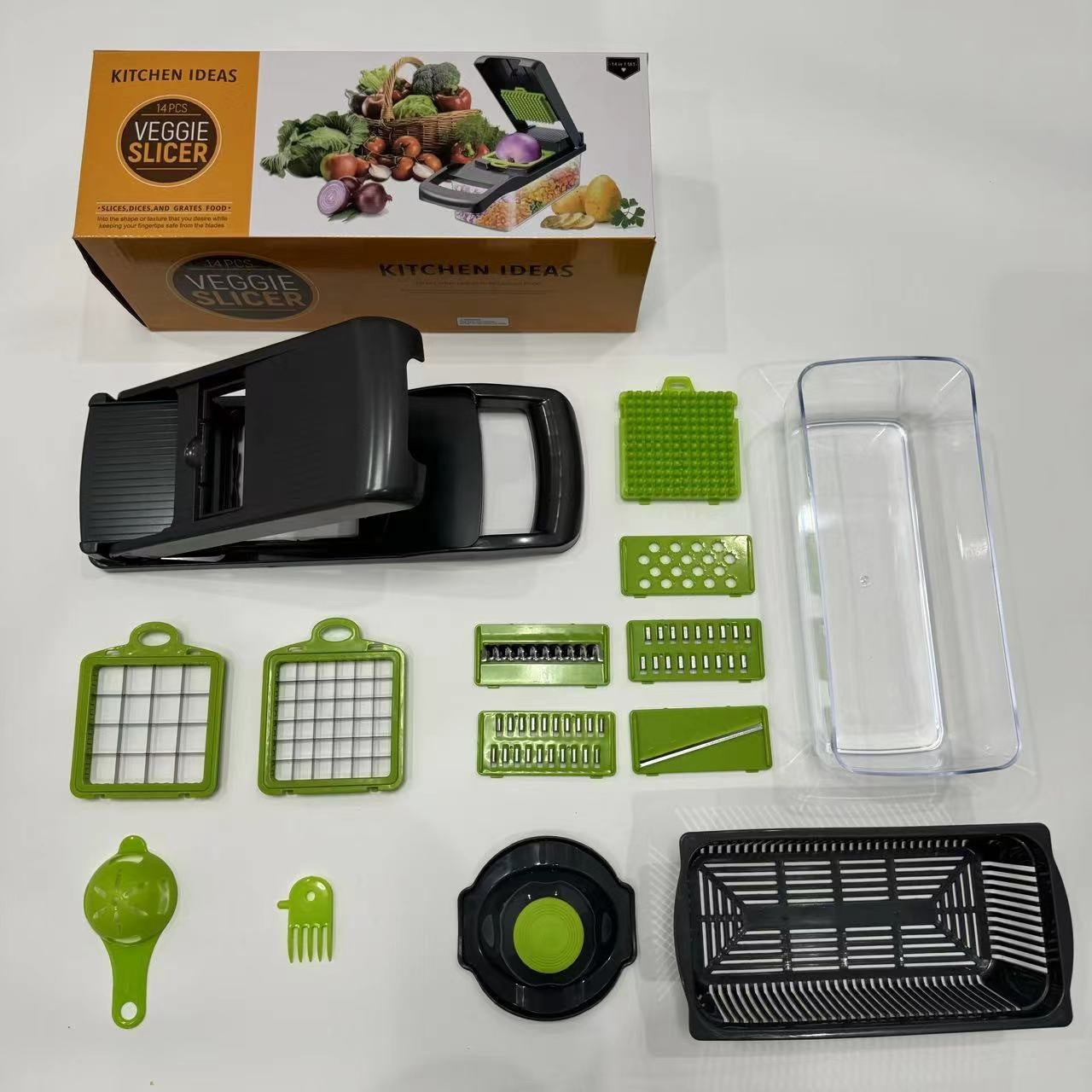 Multifunctional Vegetable Chopper Kitchen Dicer Grater Shredder Set Vegetable Cutter - Korvel