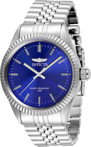 Montre Invicta pour homme - Cadran bleu, acier inoxydable