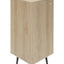 Elegant Freestanding Corner Cabinet with Rattan Doors