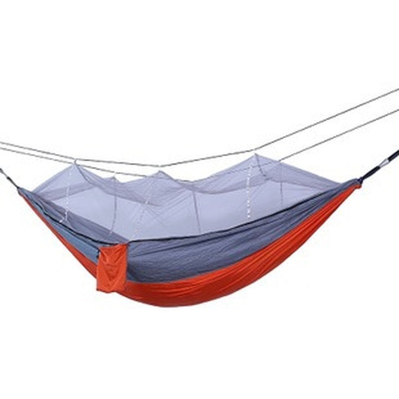 Bourette spinning 210T Nylon Hammock Outdoor Anti-mosquito Hammock Outdoor Camping Goods Bed Bearing - Korvel