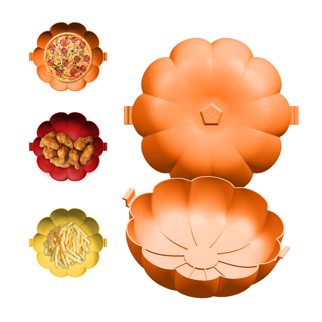 Air Fryer silicone pad kitchen supplies barbecue baking tray Halloween pumpkin fryer pad - Korvel