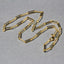 14k Yellow Gold Textured Paperclip Chain Necklace