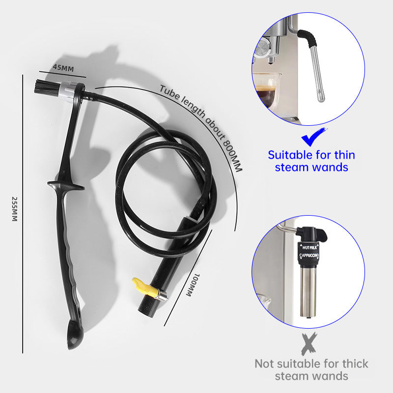 Premium Long-Handle Cleaning Brush for Coffee Machines