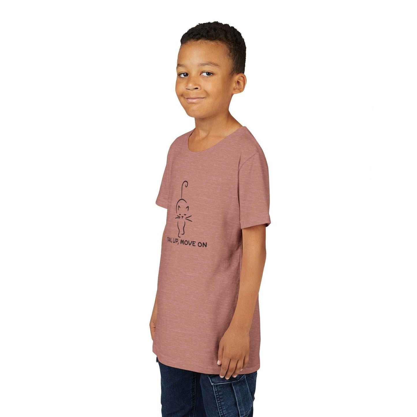 Tail Up, Move On Youth Tee – Small Human, Big Attitude