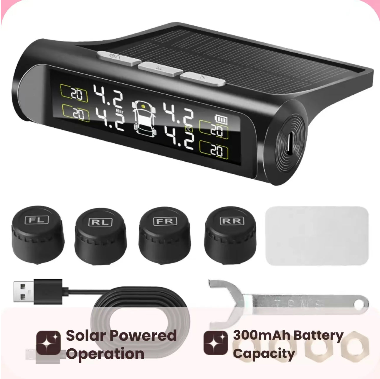 SolarTire TPMS Monitor - Korvel