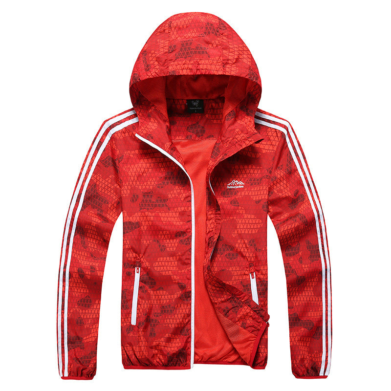 Men's Lightweight Windbreaker Jacket for Outdoor Activities