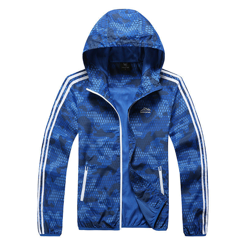 Men's Lightweight Windbreaker Jacket for Outdoor Activities