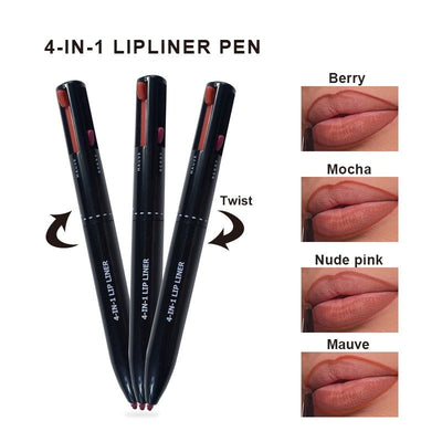 4-in-1 Lip Makeup Pen - Versatile Color Options