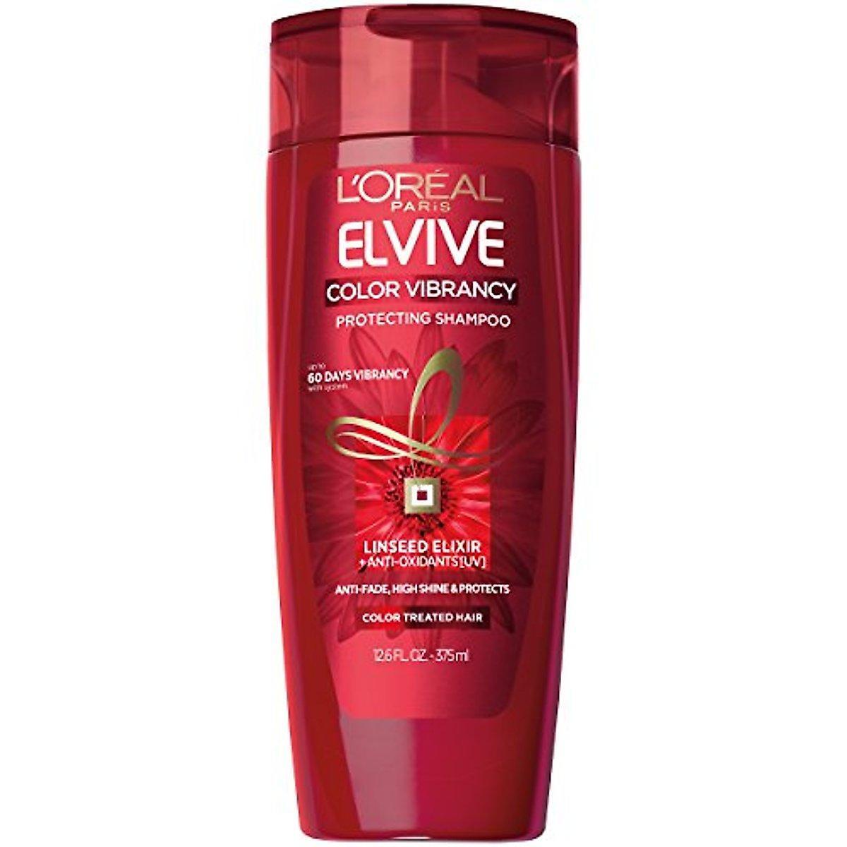 L'Oreal Color Vibrancy Shampoo with Linseed Elixir - 12.6 Oz
