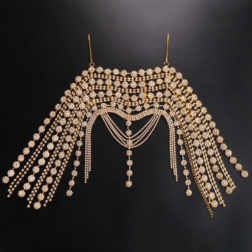 Changliu Su Hair Chain European and American Bohemian Water Diamond Forehead Chain Full of Diamond Headwear Hair chai - Korvel