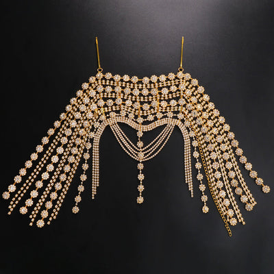 Changliu Su Hair Chain European and American Bohemian Water Diamond Forehead Chain Full of Diamond Headwear Hair chai - Korvel